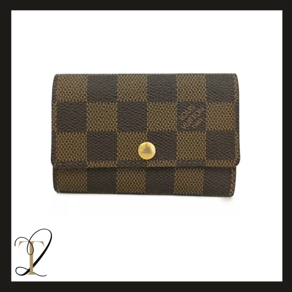 Authentic Louis Vuitton Key Holder Damier Ebene
